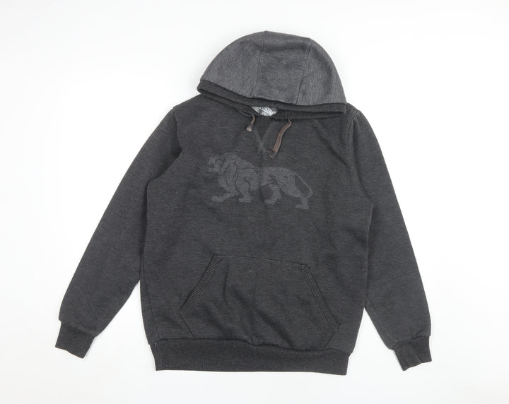 Lonsdale Men's Grey S Pullover Hoodie, Hooded, Gym Wear