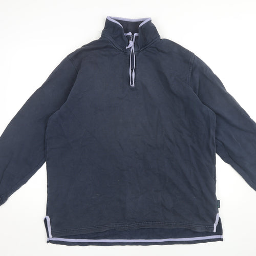 Boden Unisex Adults Navy Long Sleeve Pullover Hoodie M