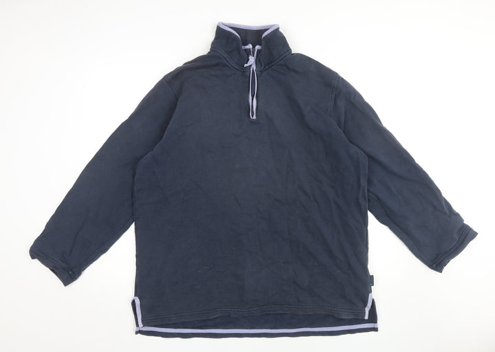 Boden Unisex Adults Navy Long Sleeve Pullover Hoodie M