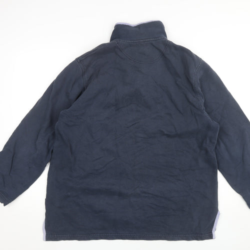 Boden Unisex Adults Navy Long Sleeve Pullover Hoodie M