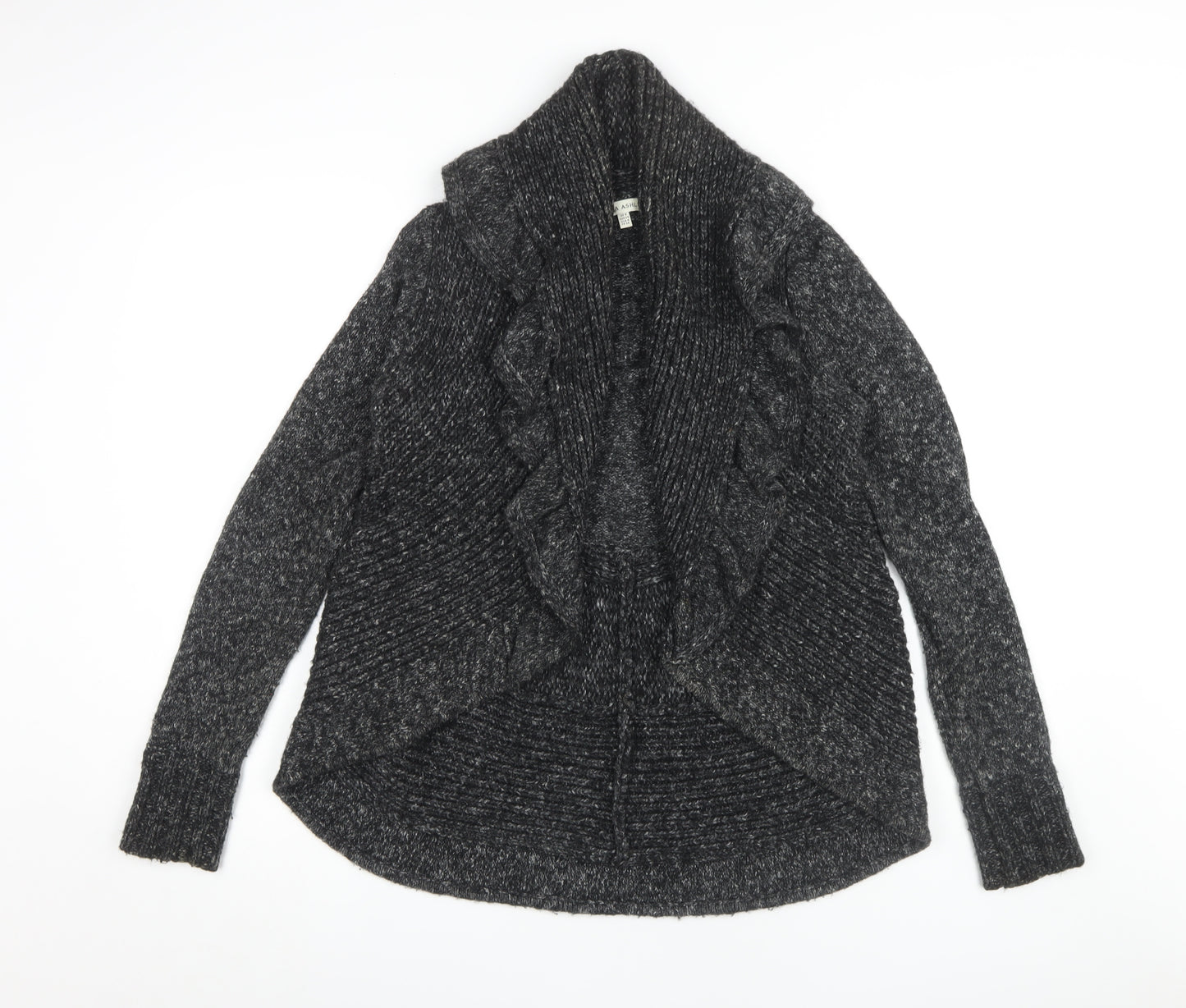 Laura Ashley Women’s Grey Cardigan, Size 8, Knit Style