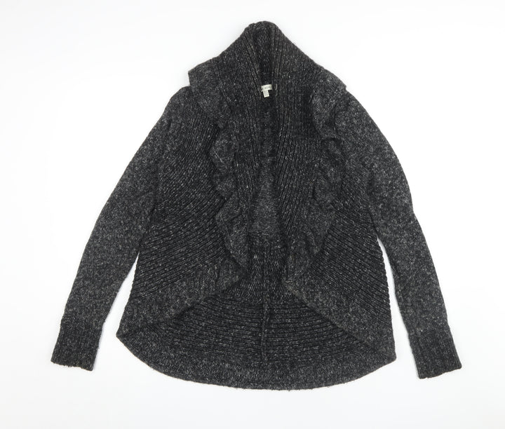 Laura Ashley Women’s Grey Cardigan, Size 8, Knit Style