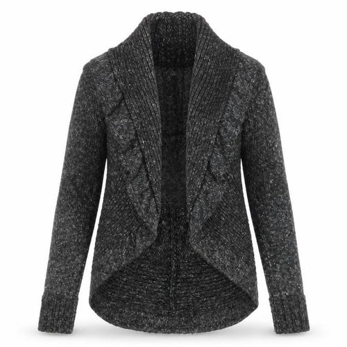 Laura Ashley Women’s Grey Cardigan, Size 8, Knit Style