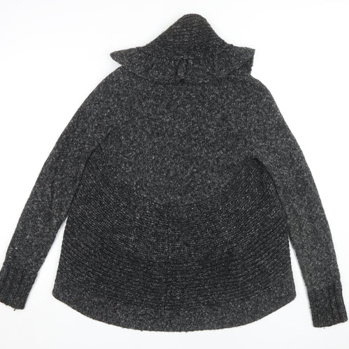 Laura Ashley Women’s Grey Cardigan, Size 8, Knit Style