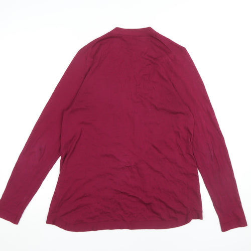 East Women’s Red Cardigan Jumper Size 12