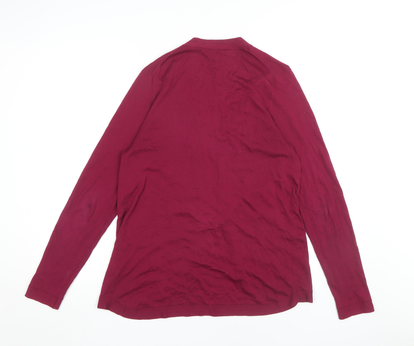 East Women’s Red Cardigan Jumper Size 12