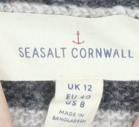 Seasalt Cornwall Women's Striped Pullover Jumper UK 12