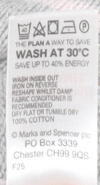 Marks and Spencer Women's Grey Striped Roll Neck Jumper