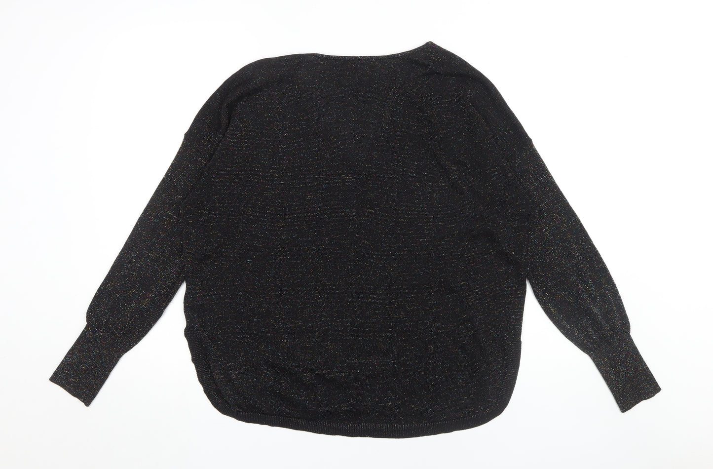 Oasis Women's Black V-Neck Pullover Jumper - Size L