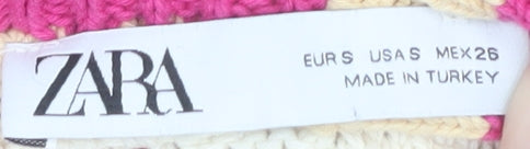 Zara Women's Multicoloured Knit Cropped Camisole S