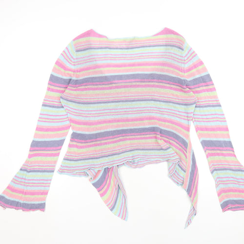 Marks and Spencer Womens Multicoloured Striped Jumper Size 14