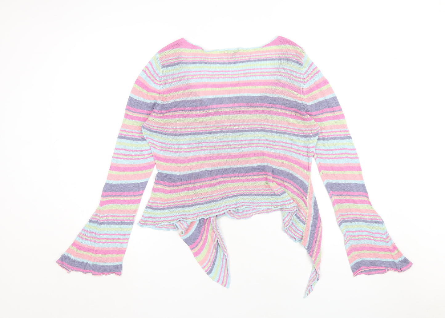 Marks and Spencer Womens Multicoloured Striped Jumper Size 14