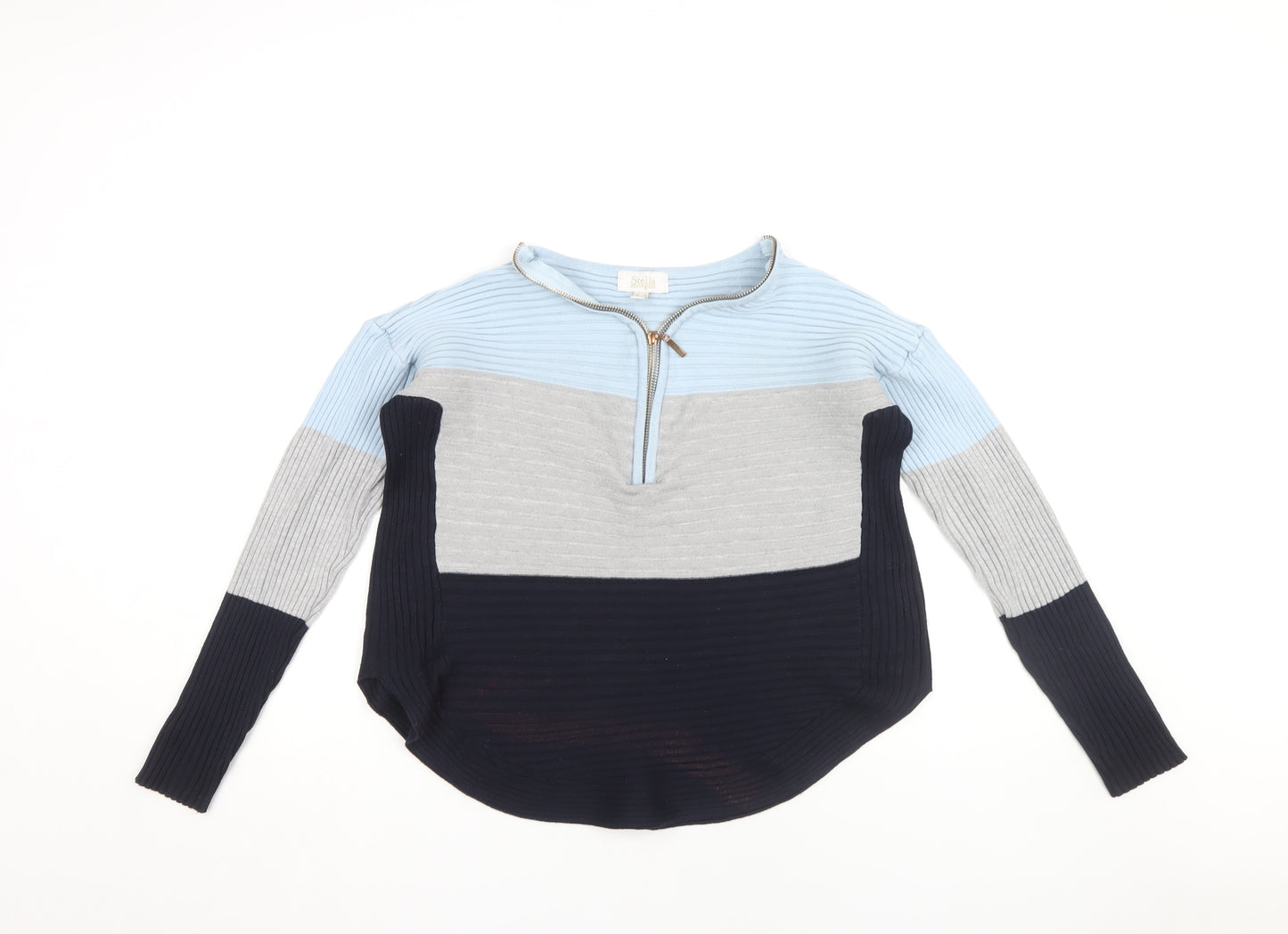 Stella Morgan Women’s Multicoloured Striped Jumper - Size 12