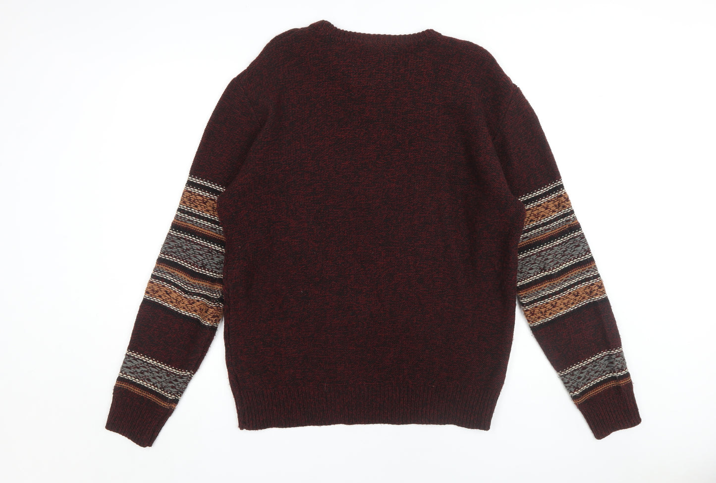 Soulcal & Co Men's Multicoloured XL Cable-Knit Jumper