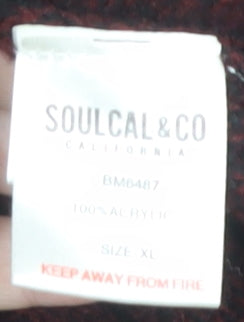 Soulcal & Co Men's Multicoloured XL Cable-Knit Jumper