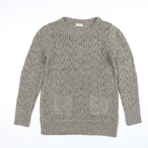 Marks and Spencer Women's Beige Pullover Jumper Size 12