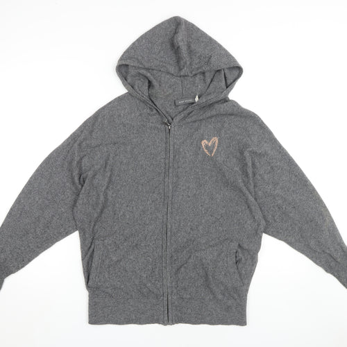 Mint Velvet Women's Grey Full Zip Hoodie Size 10