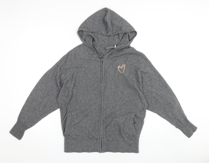 Mint Velvet Women's Grey Full Zip Hoodie Size 10