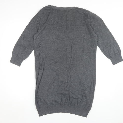 Next Women's Grey Colourblock Shift Dress Size 16