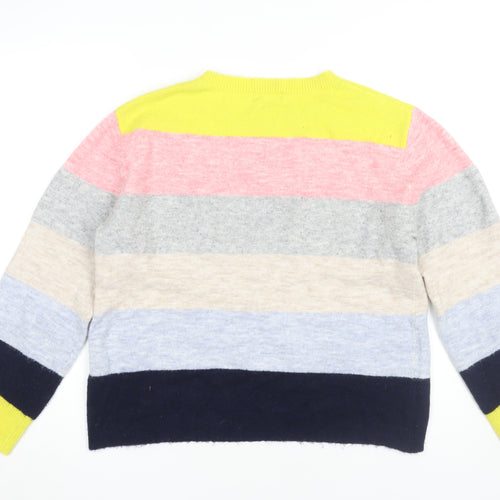 Monsoon Women's Multicoloured Striped Jumper Medium
