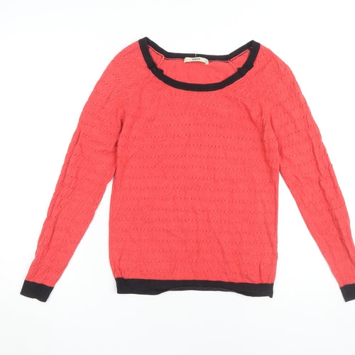 Oasis Women's Red Pullover Jumper, XS, Cotton Blend