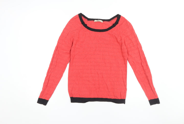 Oasis Women's Red Pullover Jumper, XS, Cotton Blend