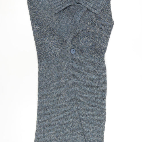 Sandwich Women's Blue Cardigan, Collared, Size L