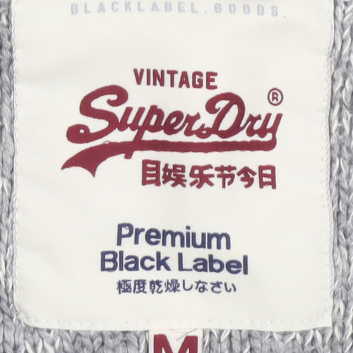 Superdry Women's Grey Floral Pullover Jumper M