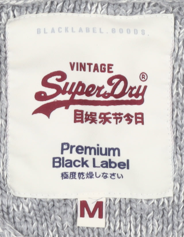 Superdry Women's Grey Floral Pullover Jumper M