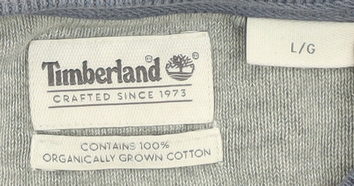 Timberland Men's Blue Pullover Jumper, Size L, Cotton