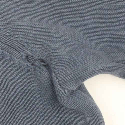 Timberland Men's Blue Pullover Jumper, Size L, Cotton