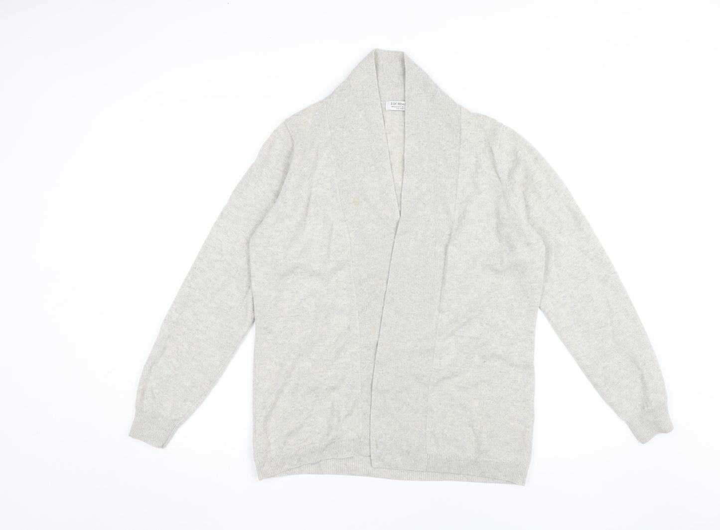 Lochmere Women’s Grey Cashmere Cardigan - Size 12
