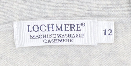 Lochmere Women’s Grey Cashmere Cardigan - Size 12