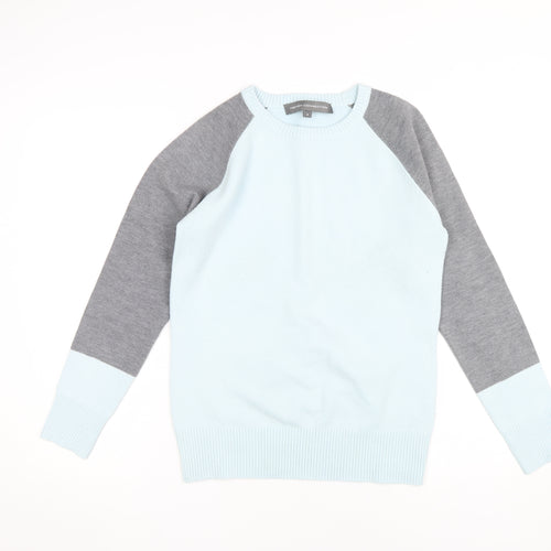 French Connection Men’s Blue Grey Pullover Jumper S