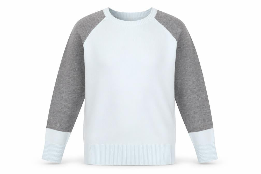 Front view of French Connection Men’s Blue Grey jumper S