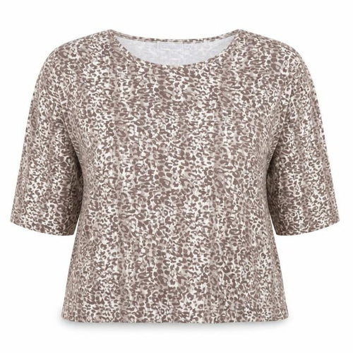 Cotswold Collections Women's Brown 3XL Animal Print Top