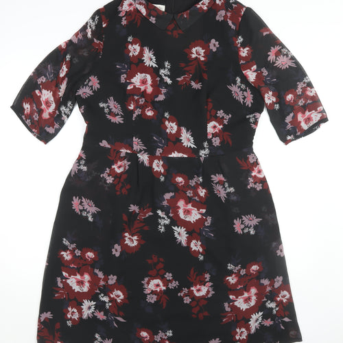 Monsoon Women's Floral Collared Shift Dress Size 16