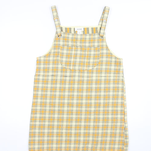 Monki Women's Multicolour Plaid Pinafore Dress M