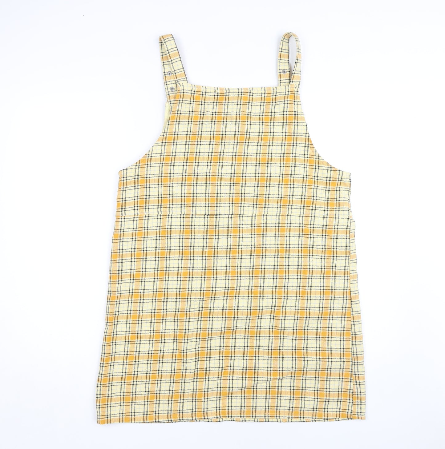 Monki Women's Multicolour Plaid Pinafore Dress M