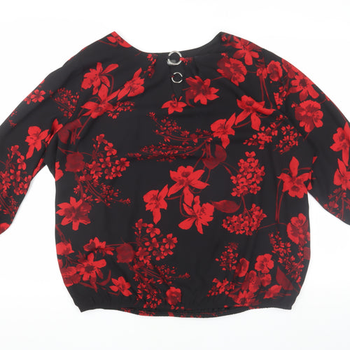 Bonmarché Women's Red Floral Blouse Size 18
