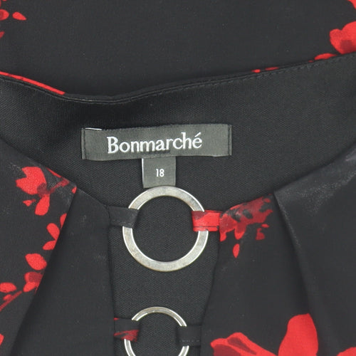 Bonmarché Women's Red Floral Blouse Size 18