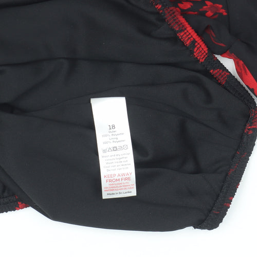 Bonmarché Women's Red Floral Blouse Size 18