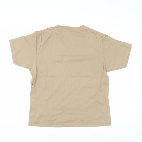 Amy Moore Women's Beige Embroidered T-Shirt, M