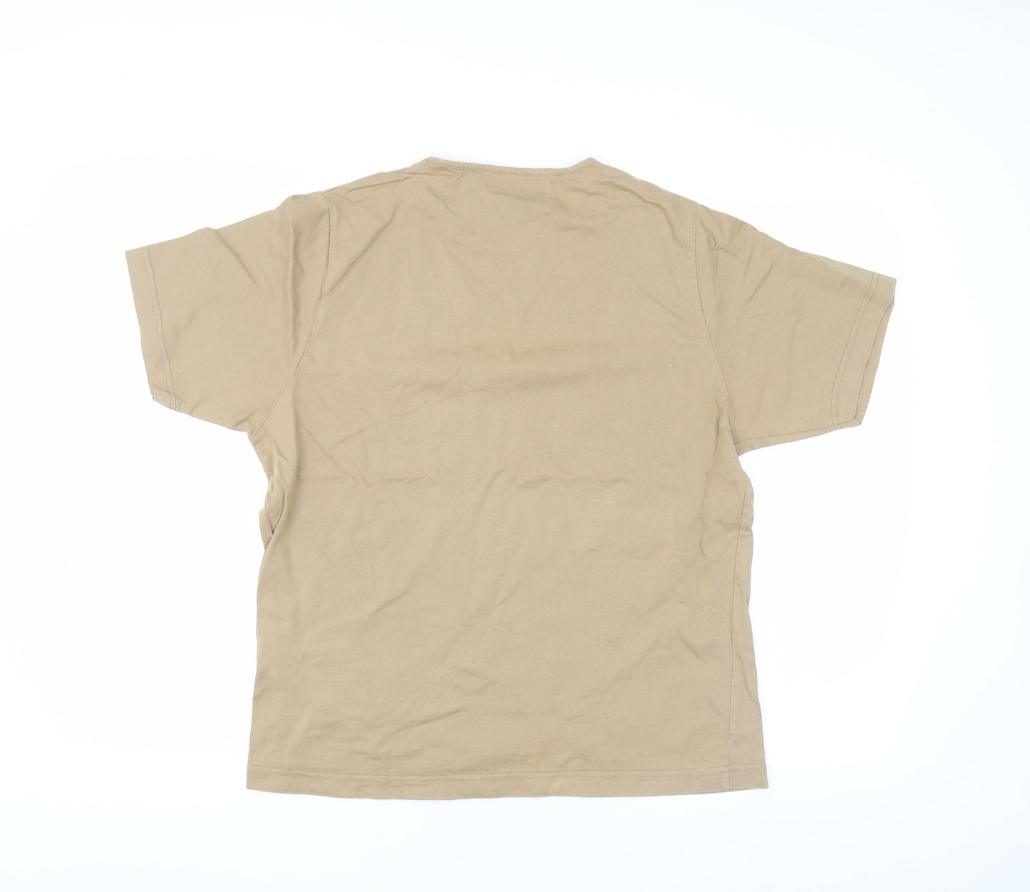 Amy Moore Women's Beige Embroidered T-Shirt, M