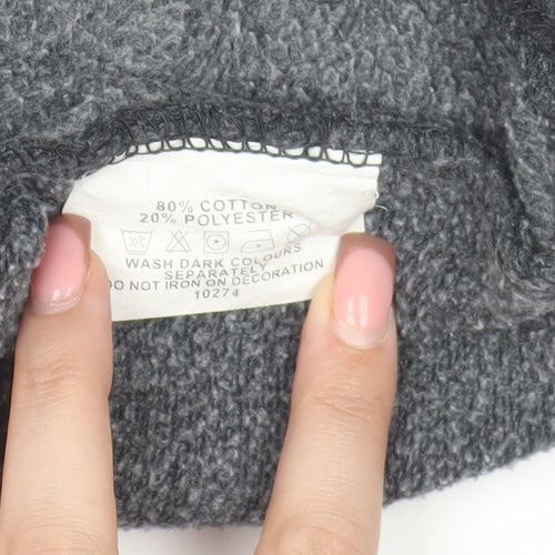 Grey Edinburgh Scotland Hoodie Men XS Pullover