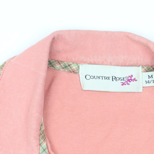 Country Rose Women's Pink Polo Shirt Size 14/16