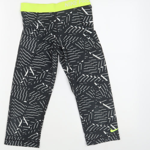 Nike Women's Black Cropped Leggings - Size S