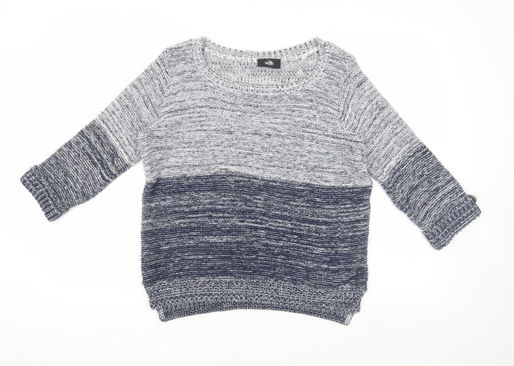 Wallis Women's Blue Pullover Jumper, Size S, Casual Knit