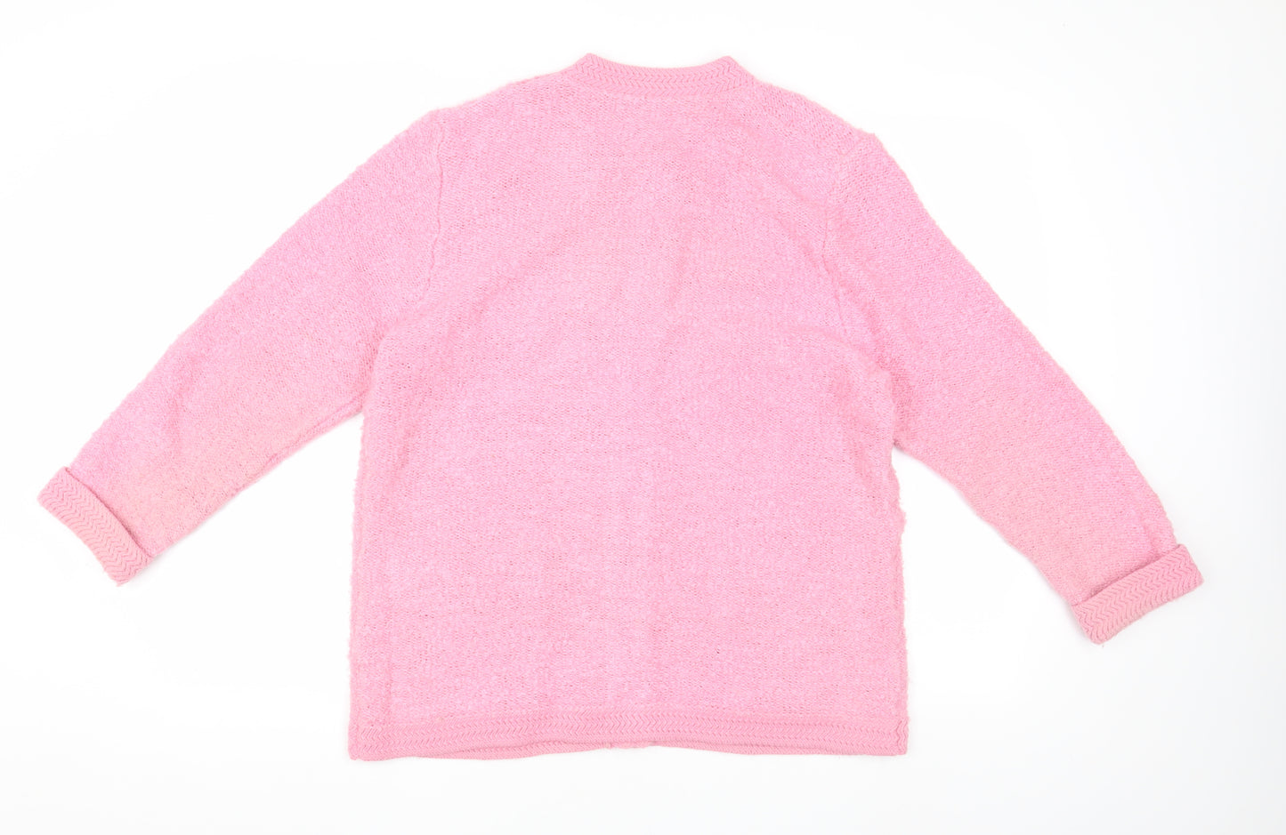 Poppy Pink Women’s Cardigan Round Neck Size 16