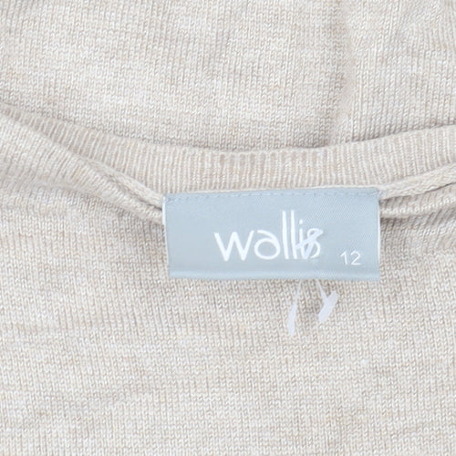 Wallis Women's Beige Long Sleeve Jumper Size 12